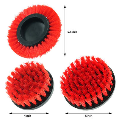 Pinceau moyen Dureté de forage Pinceau rouge Couleur avec 3pcs Can personnalisable