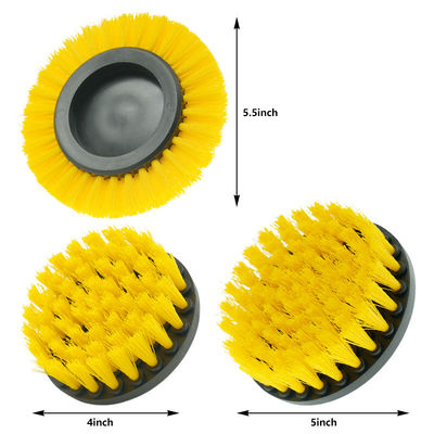 3pcs Dureté moyenne du pinceau de forage Power Scrubber Set avec attachement facile à forer