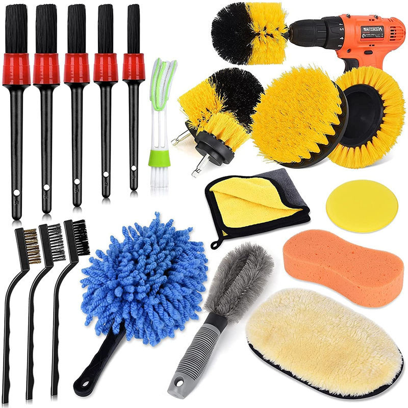 Forage amovible de haute qualité brosse douce voiture brosse détaillée éponge de cirage pour le lavage intérieur extérieur