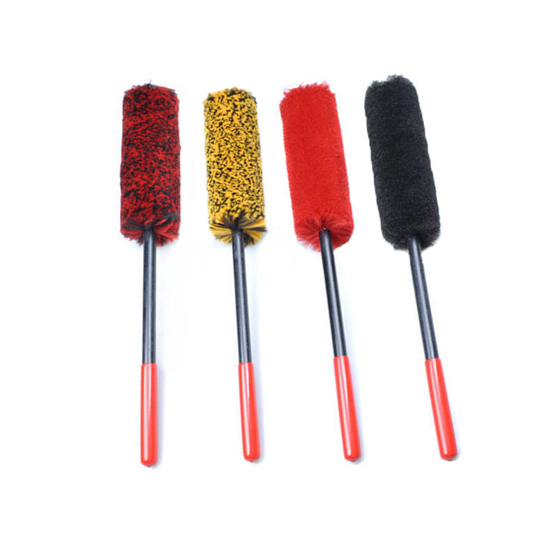 vente chaude de 3 pièces de brosses à roues en microfibre pour voiture