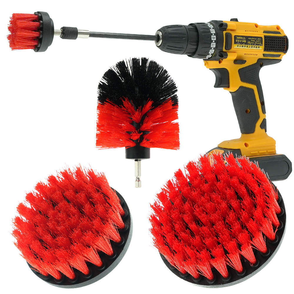 Polypropylène Power Scrubber Drill Scrub Brush Set pour le nettoyage de la cuisine