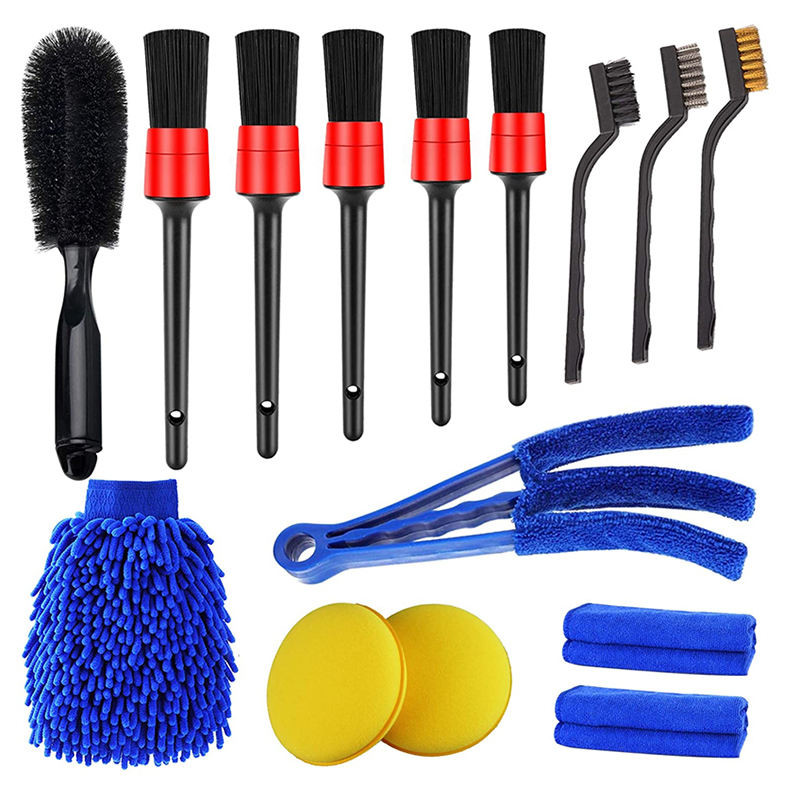 Prix d'usine 15 PCS brosse à cheveux doux pour voiture pour les conduits d'aération propres