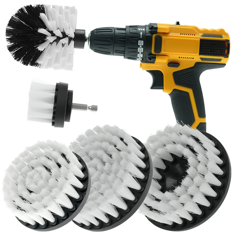 Kit de brosse à épluchage avec brosse creuse de nouveau design pour le nettoyage de voiture de salle de bain
