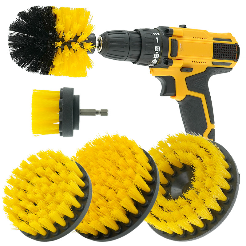 Kit de pinceaux de nettoyage de forage 5 Paquet de pinceau de nettoyage de puissance