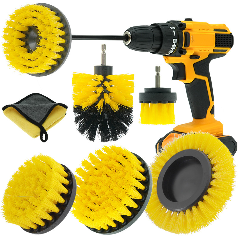 Oem Extended Grout Drill Brush Attachment Brosses souples et brosses en Pp