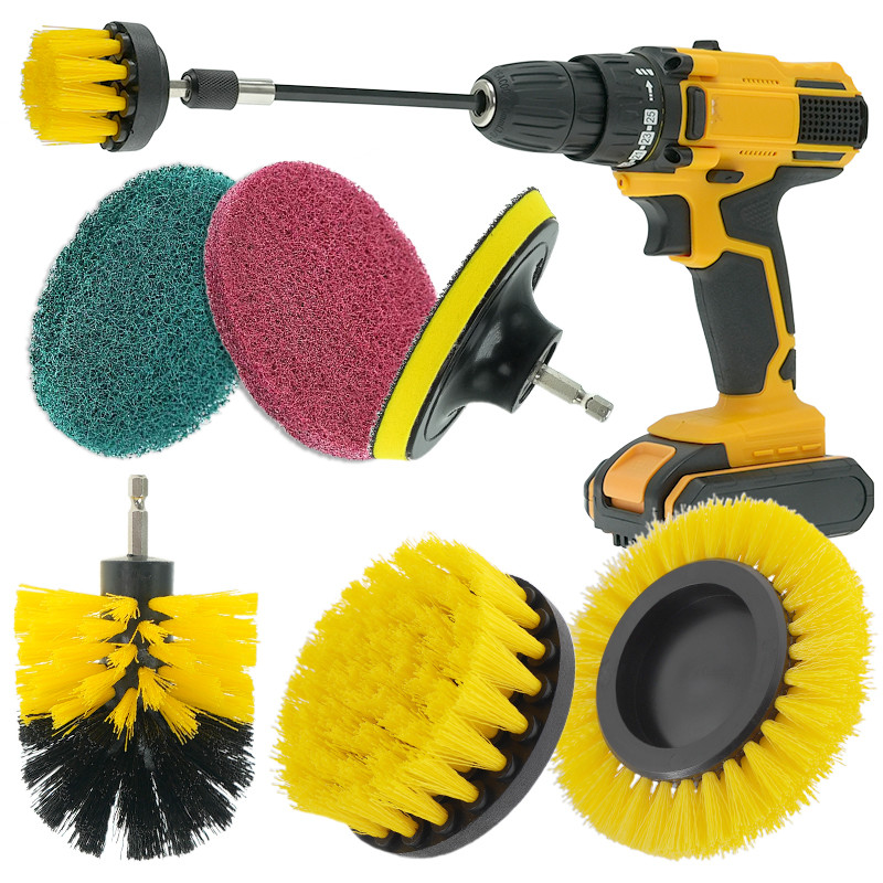 Nettoyage de tapis, perçage, pinceau, accessoire, gommage, couches anti-usure