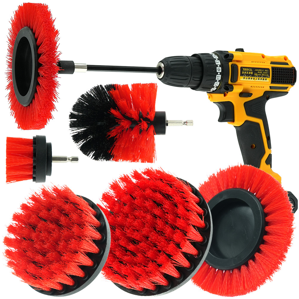 Préparation à l'utilisation de la brosse de perçage à extension Dureté moyenne pour le nettoyage d'outils de barbecue