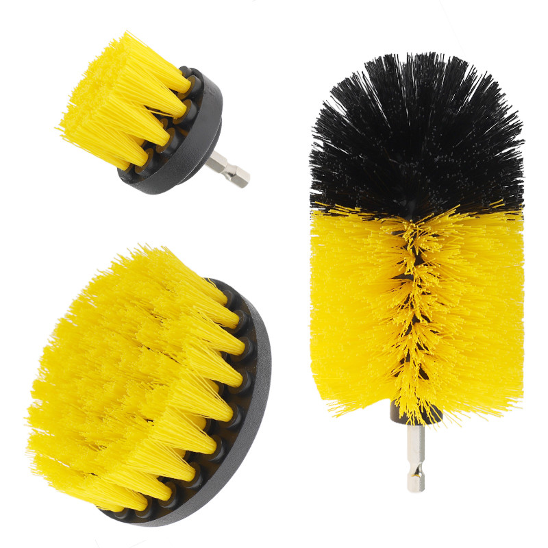 3 pièces électriques de la brosse de forage de la brosse de forage de la brosse de forage de la brosse de la brosse pour le nettoyage