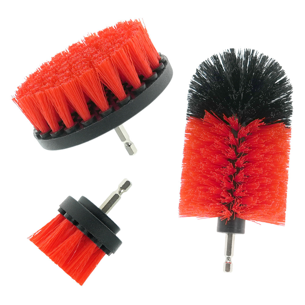 3 pièces Set de pinceau de nettoyage de voiture