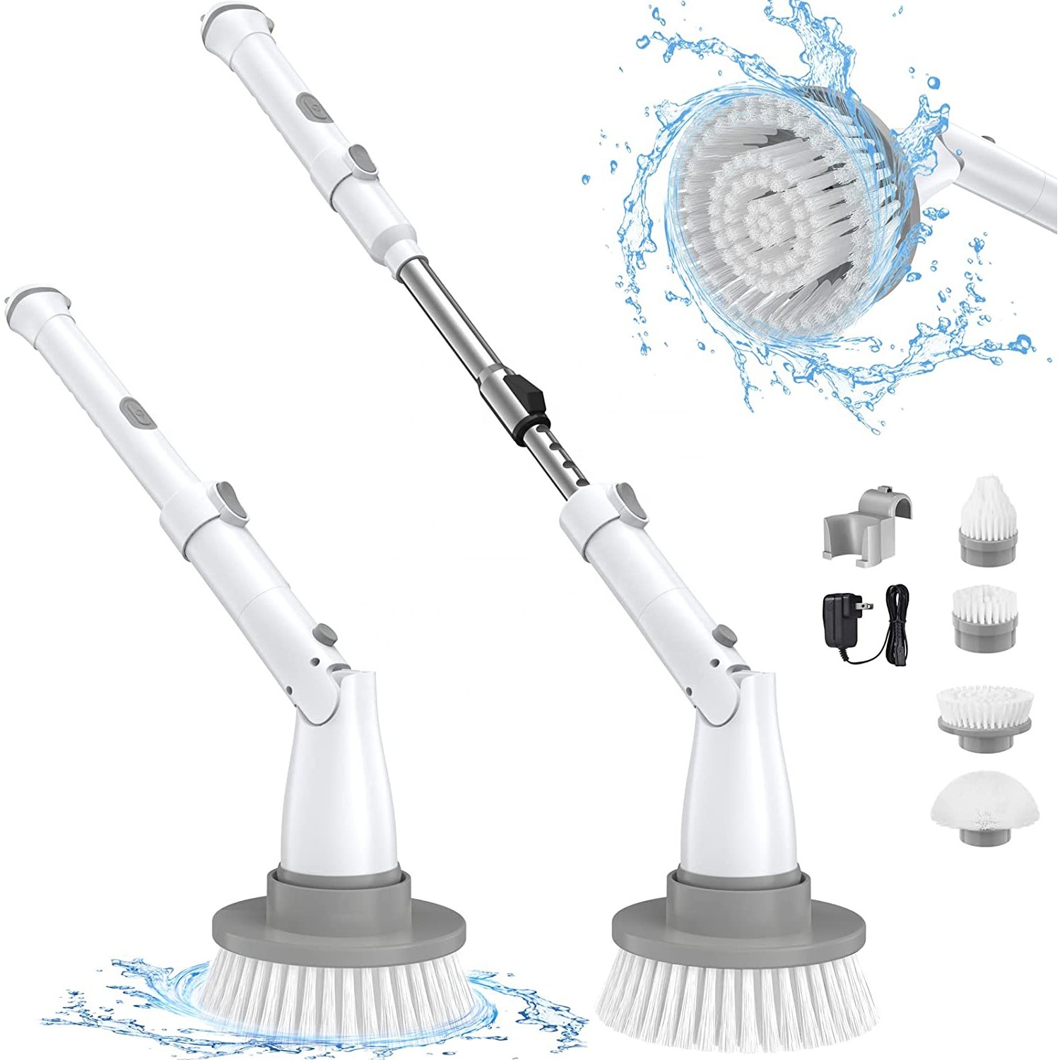 Purificateur électrique à batterie, brosse à nettoyer 2500mAh