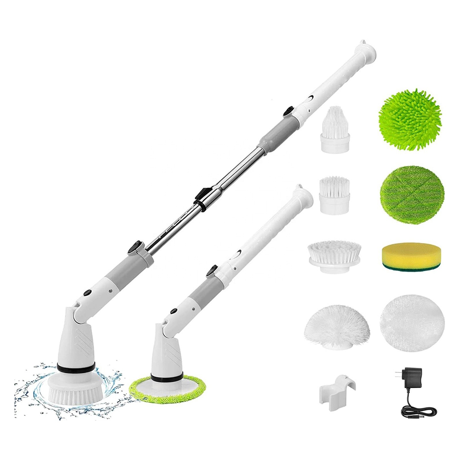 ABS brosse électrique de nettoyage extensible épurateur de tuiles personnalisé