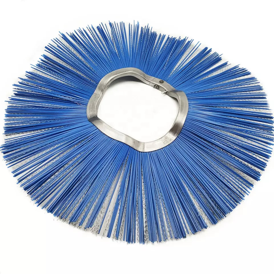 Fil d'acier inoxydable nettoyeur de rue brosse balayeur de gouttières balaies