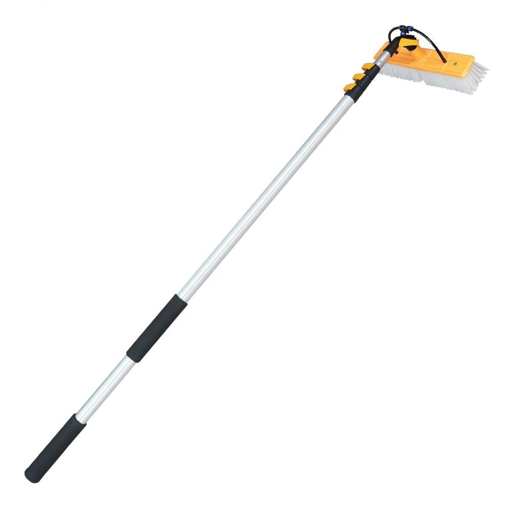 Nettoyeur de brosses de panneaux solaires légers et extensibles pour le lavage des toits 12m