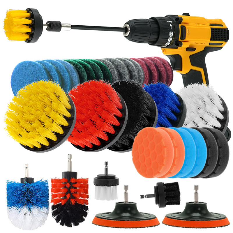 Efficacité de la perceuse à brosse pour le brossage de la rouille Nettoie rapidement / efficacement