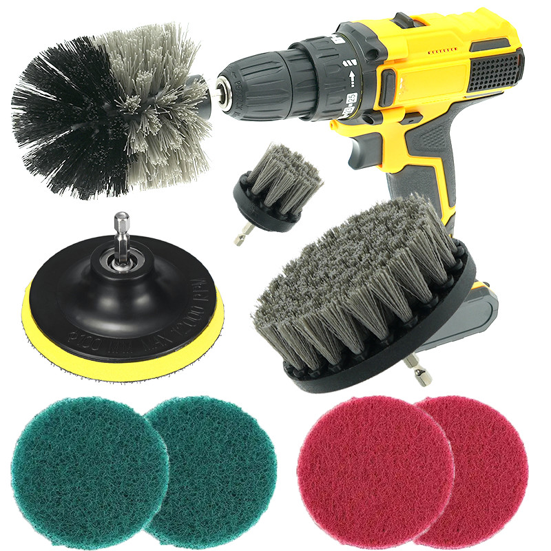 Ensemble de pinceaux gris pour le nettoyage de forage