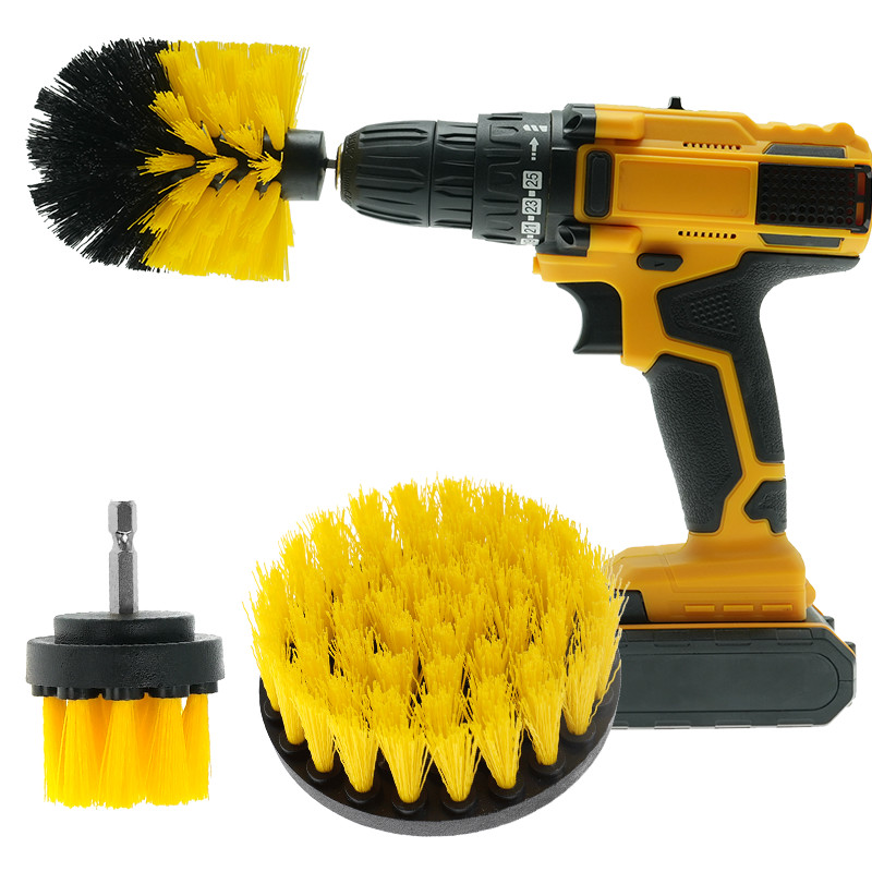 Perçage jaune à moteur à brosse à éplucher