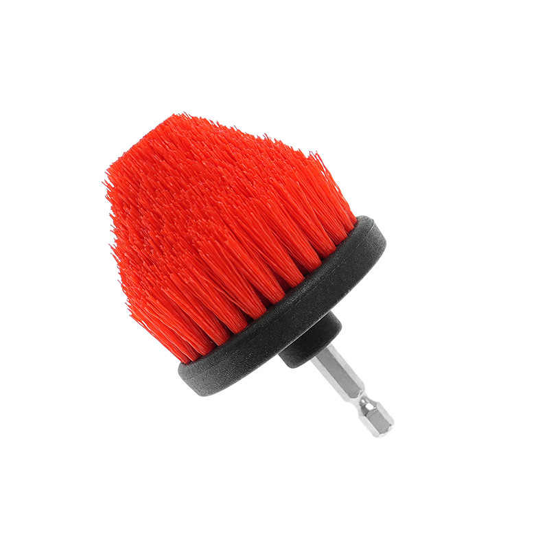 Couleur rouge 2,5 pouces Pp Matériau moyenne brosse dure Rouge brosse de forage électrique pour voiture