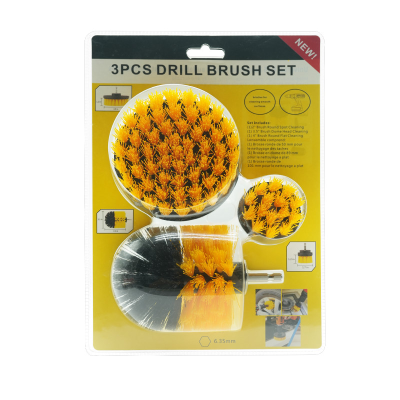 Purificateur de pinceau de couleur jaune Forage de puissance avec pinceau moyen