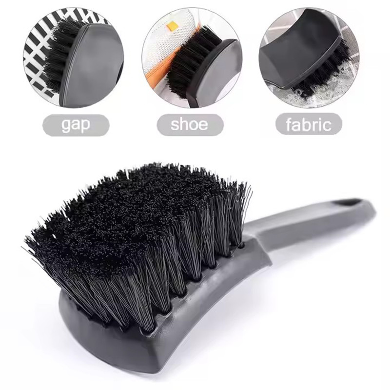 Brosse de nettoyage automobile polyvalente Brosse détaillée pour véhicule pour nettoyage intérieur et extérieur