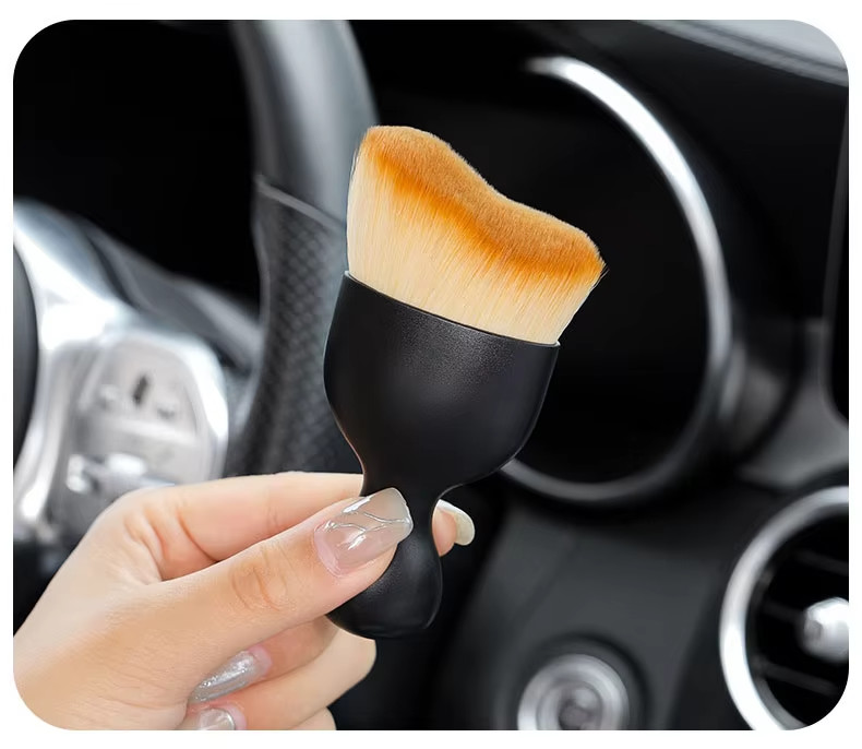 Dépoussiérage des fissures de voiture Brosse de nettoyage intérieur de voiture