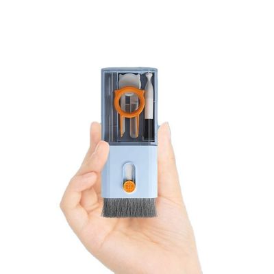 Kit de brosse à dents rétractable pour clavier d'ordinateur pour écouteurs 10 en 1