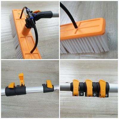 Brosses de nettoyage de panneaux solaires télescopiques avec poignée en aluminium réglable